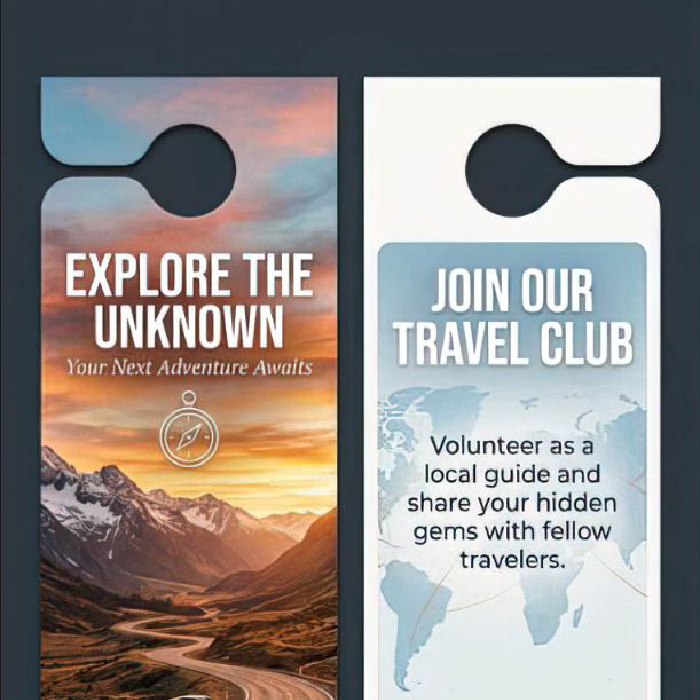 Door Hanger Design - Explore the Unknown