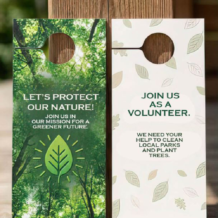 Door Hanger Design - Let's Protect Our Nature